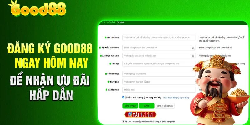 Đăng Ký GOOD88 - Tạo Tài Khoản Chỉ Với Vài Bước Cơ Bản 3 Chấp thuận và kết thúc quá trình đăng ký hội viên